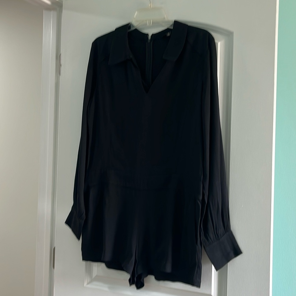 Ella Moss Black Long Sleeve Romper